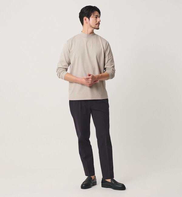 BEAUTY&YOUTH UNITED ARROWS「【WEB限定 WARDROBE SMART】クリア ガスコットン モックネック カットソー【抗菌・防臭】」|Tシャツ・カットソー|