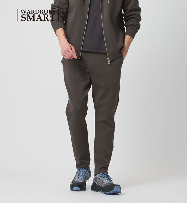 BEAUTY&YOUTH UNITED ARROWS「【WEB限定 WARDROBE SMART】ダブルニット イージーパンツ/セットアップ対応【抗菌・防臭】」|チノ|DK.GRAY