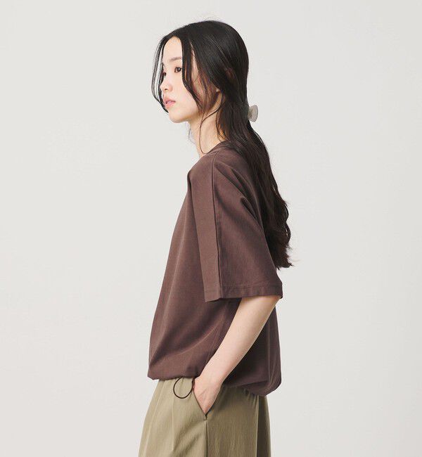 BEAUTY&YOUTH UNITED ARROWS「ヘム ドローストリング 5分袖 Tシャツ」|Tシャツ・カットソー|
