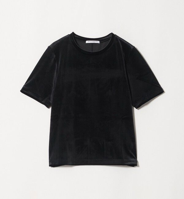 BEAUTY&YOUTH UNITED ARROWS「ベロア コンパクト ショートスリーブTシャツ」|Tシャツ・カットソー|