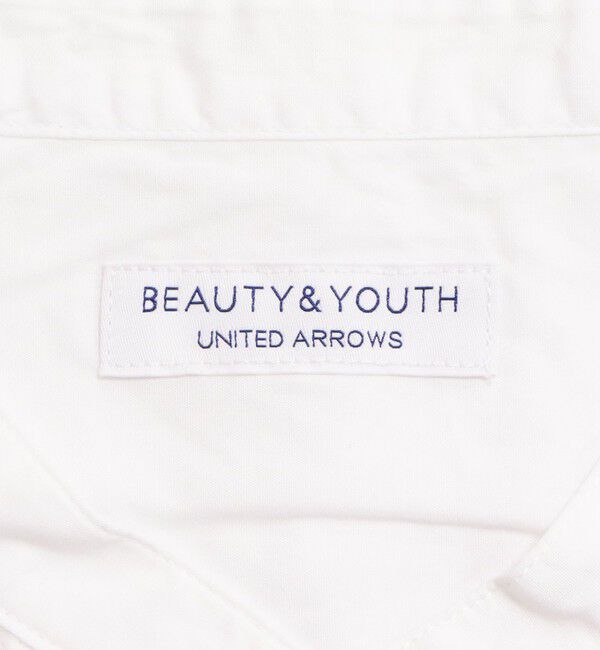 BEAUTY&YOUTH UNITED ARROWS「【WEB限定 WARDROBE SMART】コットン バンドカラー スキッパー シャツ」|シャツ・ブラウス|