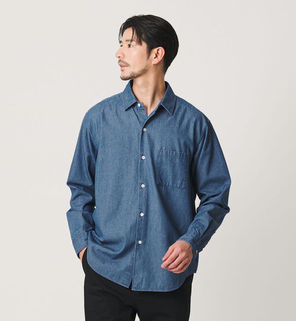 BEAUTY&YOUTH UNITED ARROWS「【WEB限定 WARDROBE SMART】デニムシャツ」|シャツ・ブラウス|