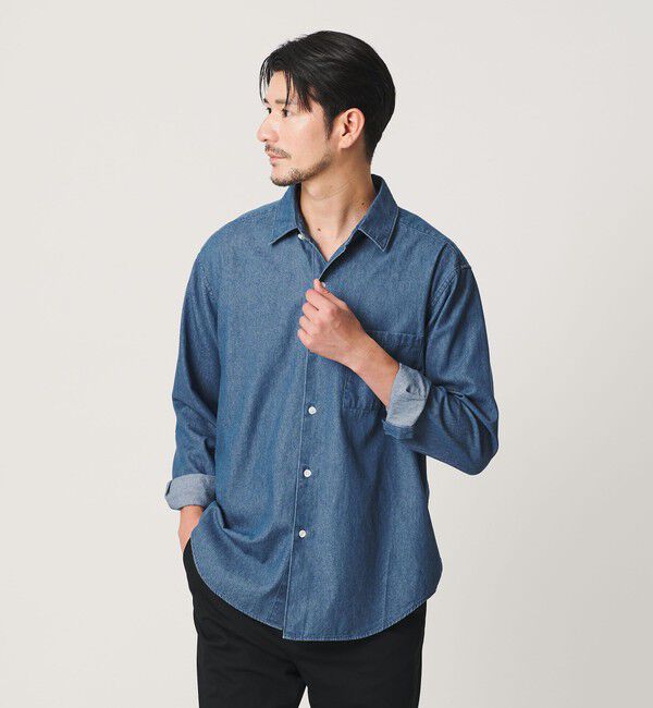 BEAUTY&YOUTH UNITED ARROWS「【WEB限定 WARDROBE SMART】デニムシャツ」|シャツ・ブラウス|