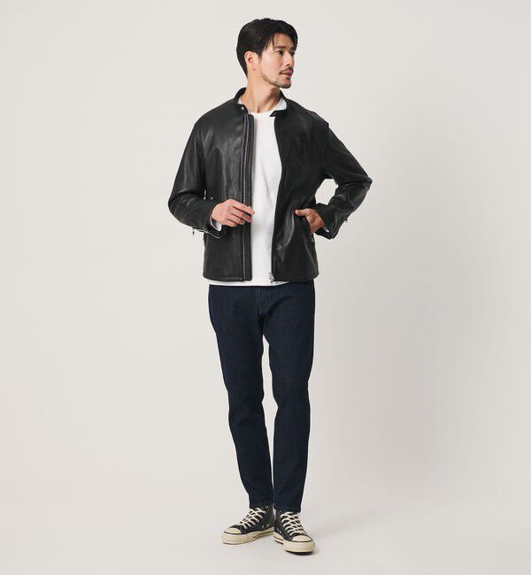 BEAUTY&YOUTH UNITED ARROWS「【WEB限定 WARDROBE SMART】 シープ シングル ライダースジャケット	」|ライダースジャケット|