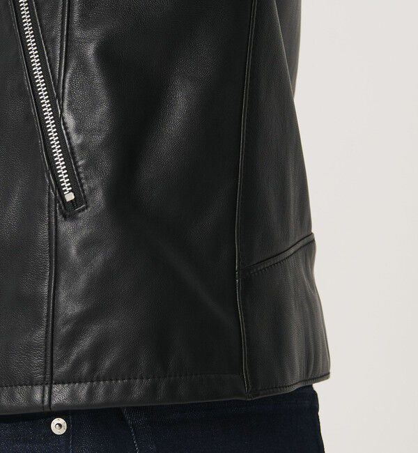 BEAUTY&YOUTH UNITED ARROWS「【WEB限定 WARDROBE SMART】 シープ シングル ライダースジャケット	」|ライダースジャケット|