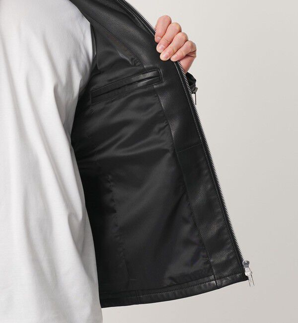 BEAUTY&YOUTH UNITED ARROWS「【WEB限定 WARDROBE SMART】 シープ シングル ライダースジャケット	」|ライダースジャケット|