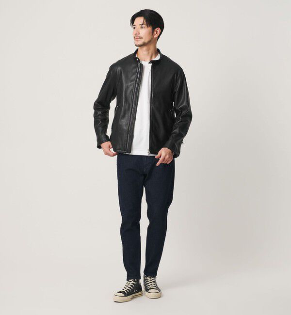 BEAUTY&YOUTH UNITED ARROWS「【WEB限定 WARDROBE SMART】 シープ シングル ライダースジャケット	」|ライダースジャケット|