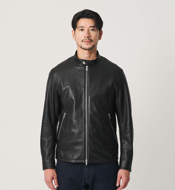 BEAUTY&YOUTH UNITED ARROWS「【WEB限定 WARDROBE SMART】 シープ シングル ライダースジャケット	」|ライダースジャケット|