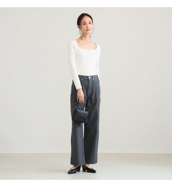 BEAMS SELECTION for WOMEN「【別注】upper hights / LAZY NIECE サイドゴム デニムパンツ」|デニム|