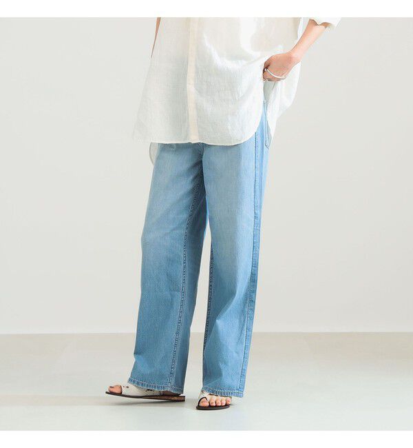 BEAMS SELECTION for WOMEN「【別注】upper hights / LAZY NIECE サイドゴム デニムパンツ」|デニム|