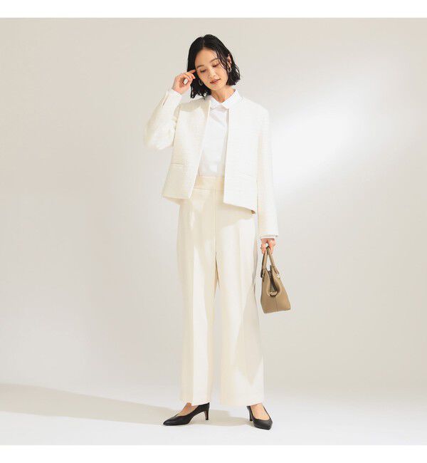 Demi-Luxe BEAMS 「ツイード クルーネック ジャケット＊」|ダッフルコート|