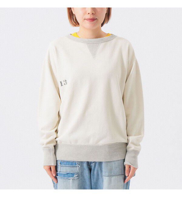 BEAMSBOY「【別注】 WAREHOUSE & CO. &times; BEAMS BOY / ステンシル13 前V スウェット」|スウェット・ジャージ|