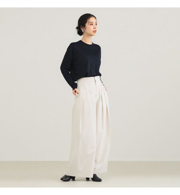 BEAMS SELECTION for WOMEN「【別注】SLOANE / ウール クルーネック ロングスリーブ プルオーバー」|Tシャツ・カットソー|
