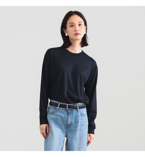 BEAMS SELECTION for WOMEN「【別注】SLOANE / ウール クルーネック ロングスリーブ プルオーバー」|Tシャツ・カットソー|