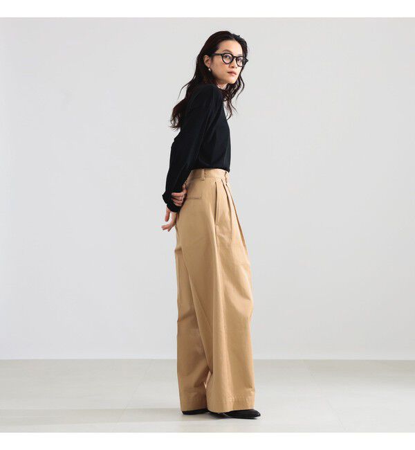 BEAMS SELECTION for WOMEN「ATON / フレスカヌバック オーバーサイズ プルオーバー」|Tシャツ・カットソー|