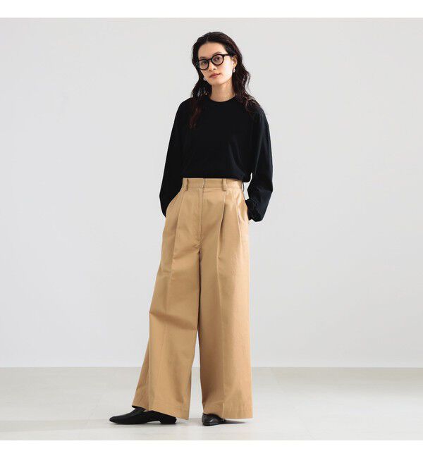 BEAMS SELECTION for WOMEN「ATON / フレスカヌバック オーバーサイズ プルオーバー」|Tシャツ・カットソー|