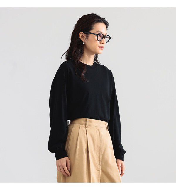 BEAMS SELECTION for WOMEN「ATON / フレスカヌバック オーバーサイズ プルオーバー」|Tシャツ・カットソー|