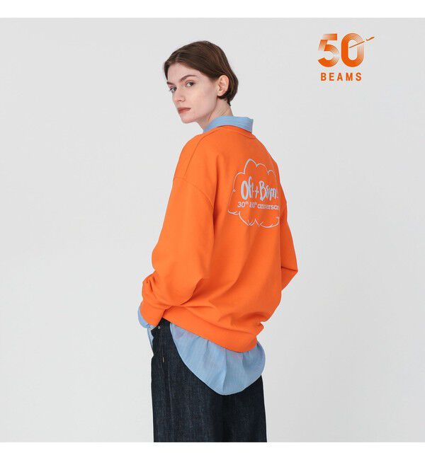 Demi-Luxe BEAMS 「【別注】Ofr. Paris &times; Demi-Luxe BEAMS / ロゴ スウェット」|スウェット・ジャージ|ORANGE