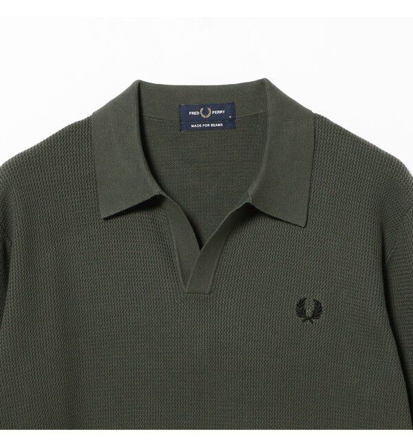 BEAMS「【別注】FRED PERRY / Skipper Knit Long Sleeve Polo Shirt」|Tシャツ・カットソー|