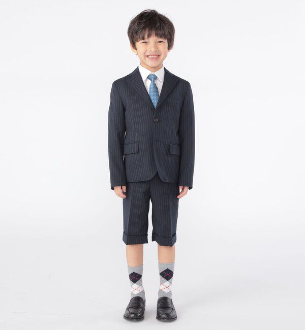 SHIPS KIDS「SHIPS KIDS:100～130cm / セレモニー ストライプ ジャケット」|テーラードジャケット|