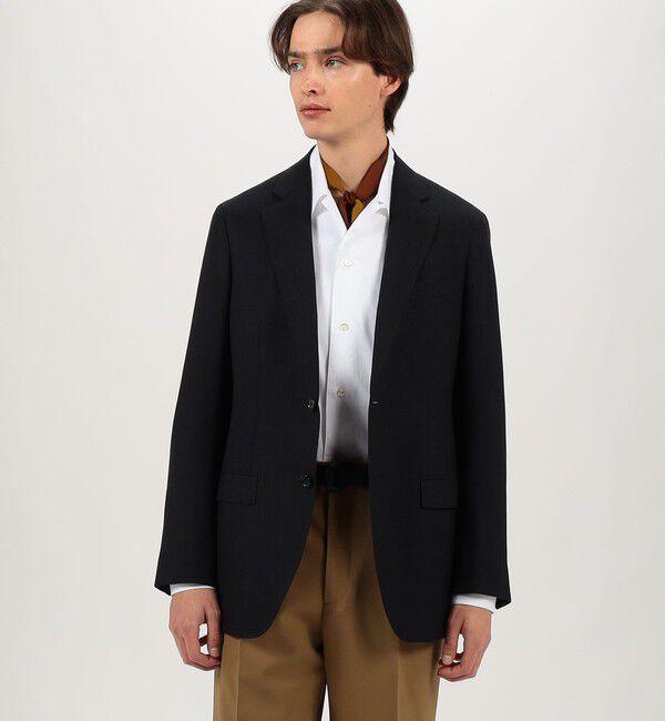 TOMORROWLAND MENS「ウールシルクリネン シングルブレステッド 2Bジャケット SUMMER TIME LORO PIANA」|テーラードジャケット|