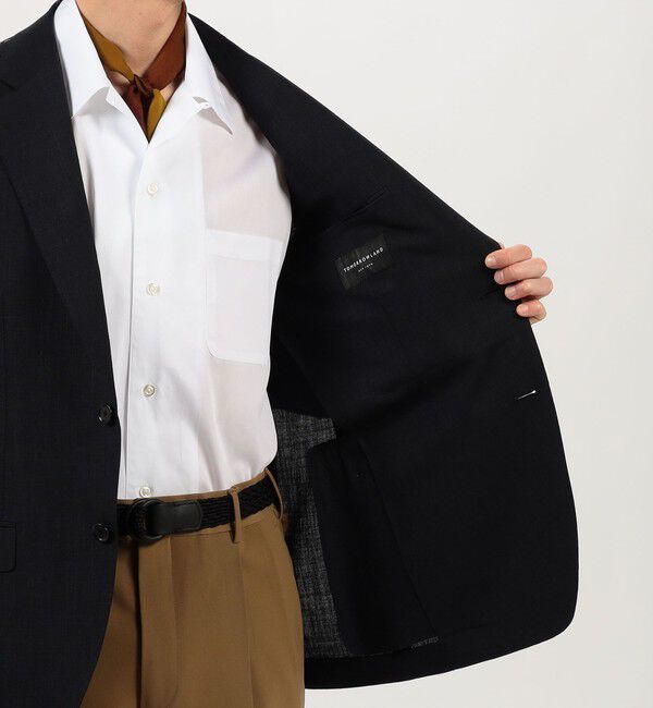 TOMORROWLAND MENS「ウールシルクリネン シングルブレステッド 2Bジャケット SUMMER TIME LORO PIANA」|テーラードジャケット|