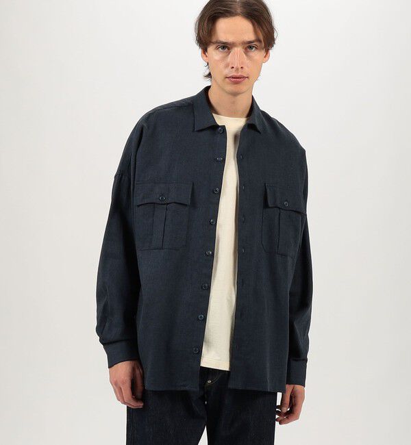 TOMORROWLAND MENS「【別注】GUY ROVER リネンコットン オーバーシャツ」|シャツ・ブラウス|
