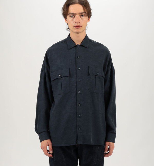 TOMORROWLAND MENS「【別注】GUY ROVER リネンコットン オーバーシャツ」|シャツ・ブラウス|