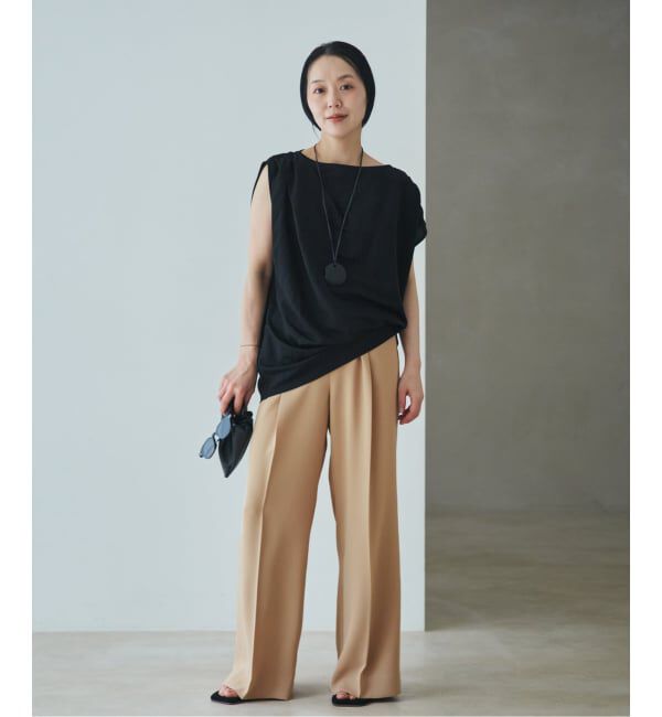 Plage「Sleeveless gather TEE」|Tシャツ・カットソー|