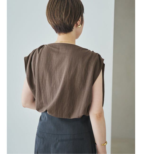 Plage「Sleeveless gather TEE」|Tシャツ・カットソー|