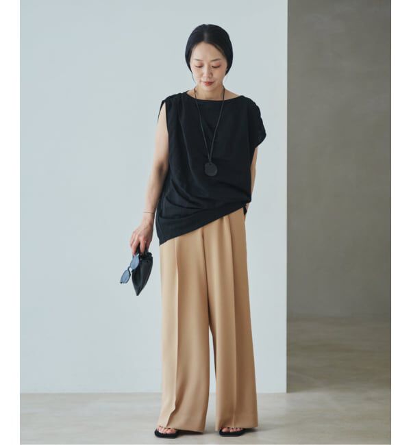 Plage「Sleeveless gather TEE」|Tシャツ・カットソー|
