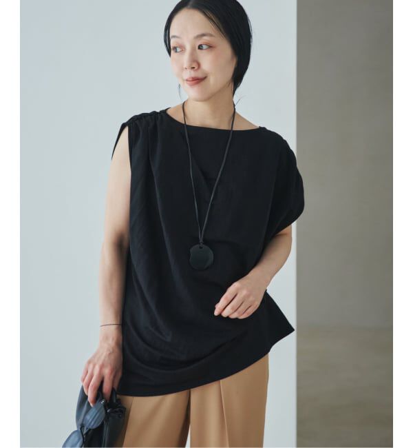 Plage「Sleeveless gather TEE」|Tシャツ・カットソー|