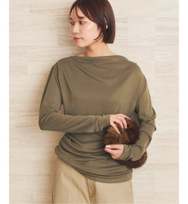 Plage「《予約》Tuck Drape ロンT」|Tシャツ・カットソー|