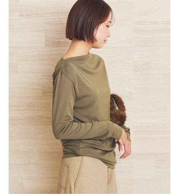 Plage「《予約》Tuck Drape ロンT」|Tシャツ・カットソー|