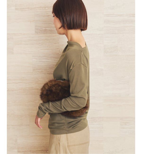 Plage「《予約》Tuck Drape ロンT」|Tシャツ・カットソー|