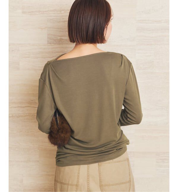 Plage「《予約》Tuck Drape ロンT」|Tシャツ・カットソー|