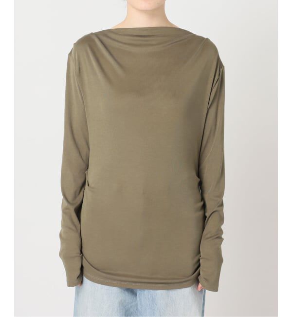 Plage「《予約》Tuck Drape ロンT」|Tシャツ・カットソー|