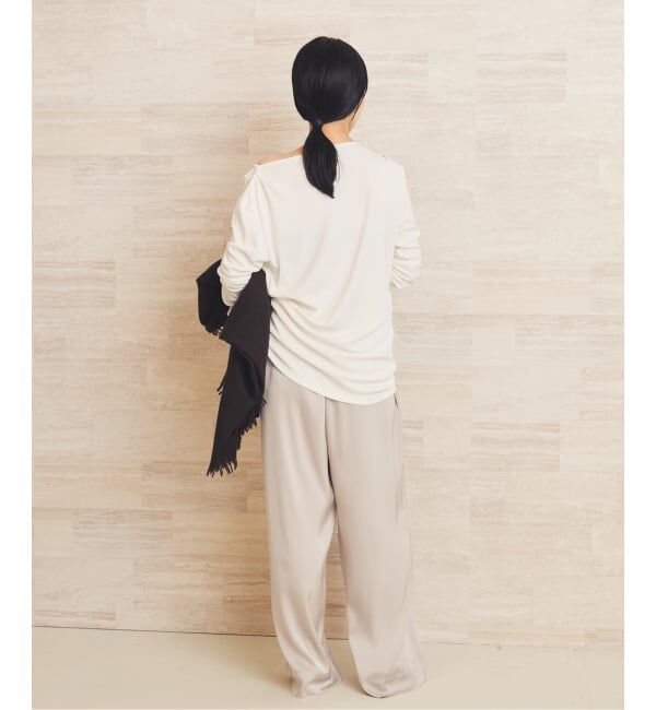 Plage「《予約》Tuck Drape ロンT」|Tシャツ・カットソー|