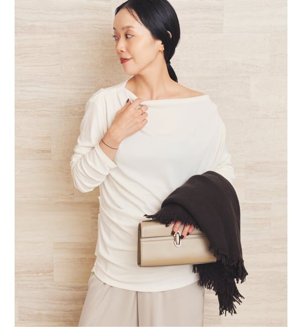 Plage「《予約》Tuck Drape ロンT」|Tシャツ・カットソー|