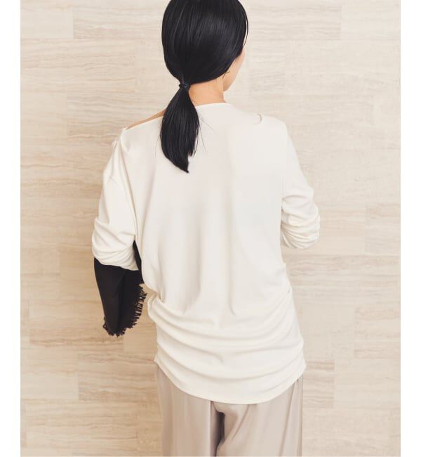 Plage「《予約》Tuck Drape ロンT」|Tシャツ・カットソー|