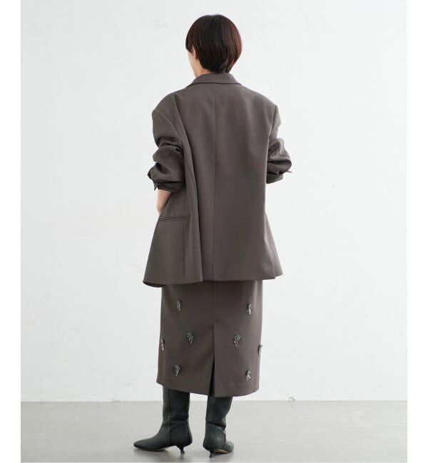 IENA「《一部店舗限定》ハイツイストWクロス ビッグジャケット」|テーラードジャケット|