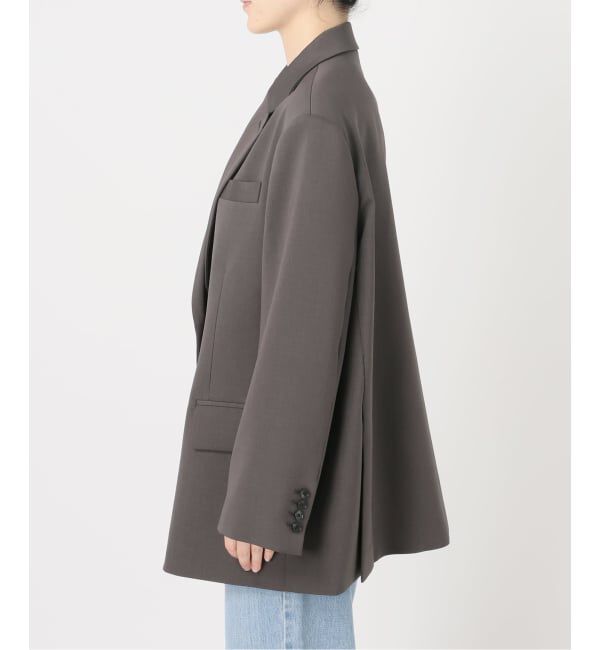 IENA「《一部店舗限定》ハイツイストWクロス ビッグジャケット」|テーラードジャケット|