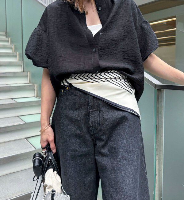 NOLLEY'S sophi「【AENEIS/エイネス】MINIMAL ILLUSION SILK SCARF & SHAWL」|ストール|