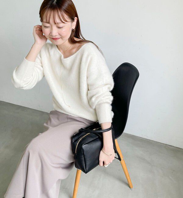 NOLLEY'S sophi「ウール混へアリー2WAYプルオーバー」|ニット・セーター|