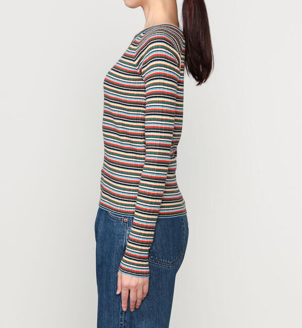  「RYE TENDER | コットンカシミア ヘンリーネックプルオーバー WOMEN」|ニット・セーター|