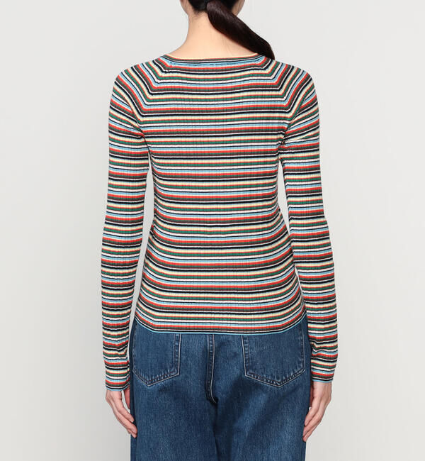  「RYE TENDER | コットンカシミア ヘンリーネックプルオーバー WOMEN」|ニット・セーター|