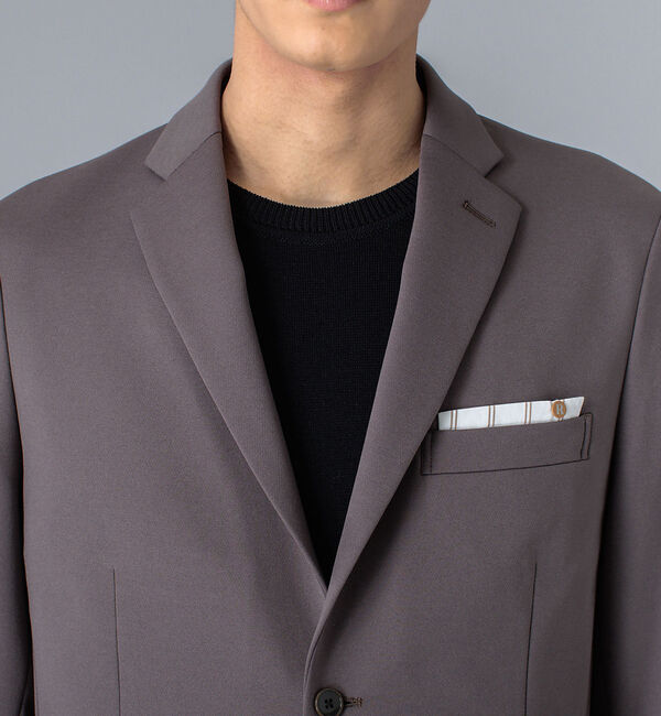 ABAHOUSE「【セットアップ対応/FLEX JACKET】バックメッシュ モクロディー ジャケ」|テーラードジャケット|