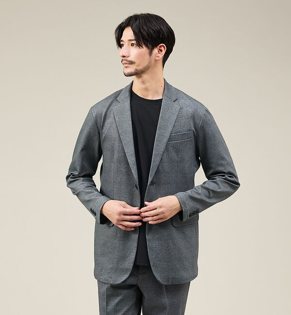 ABAHOUSE「【定番/セットアップ対応】ポンチ ジャケット / 4WAYストレッチ / ウォッ」|テーラードジャケット|その他1