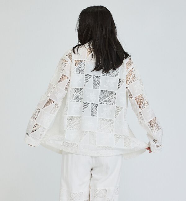 abahouse mavie「【セットアップ対応】刺繍レースジャケット」|その他|