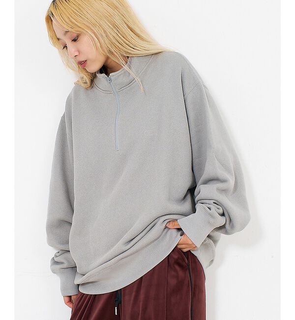 NOMINE「【Champion】ハーフジップ スウェット」|スウェット・ジャージ|グレー